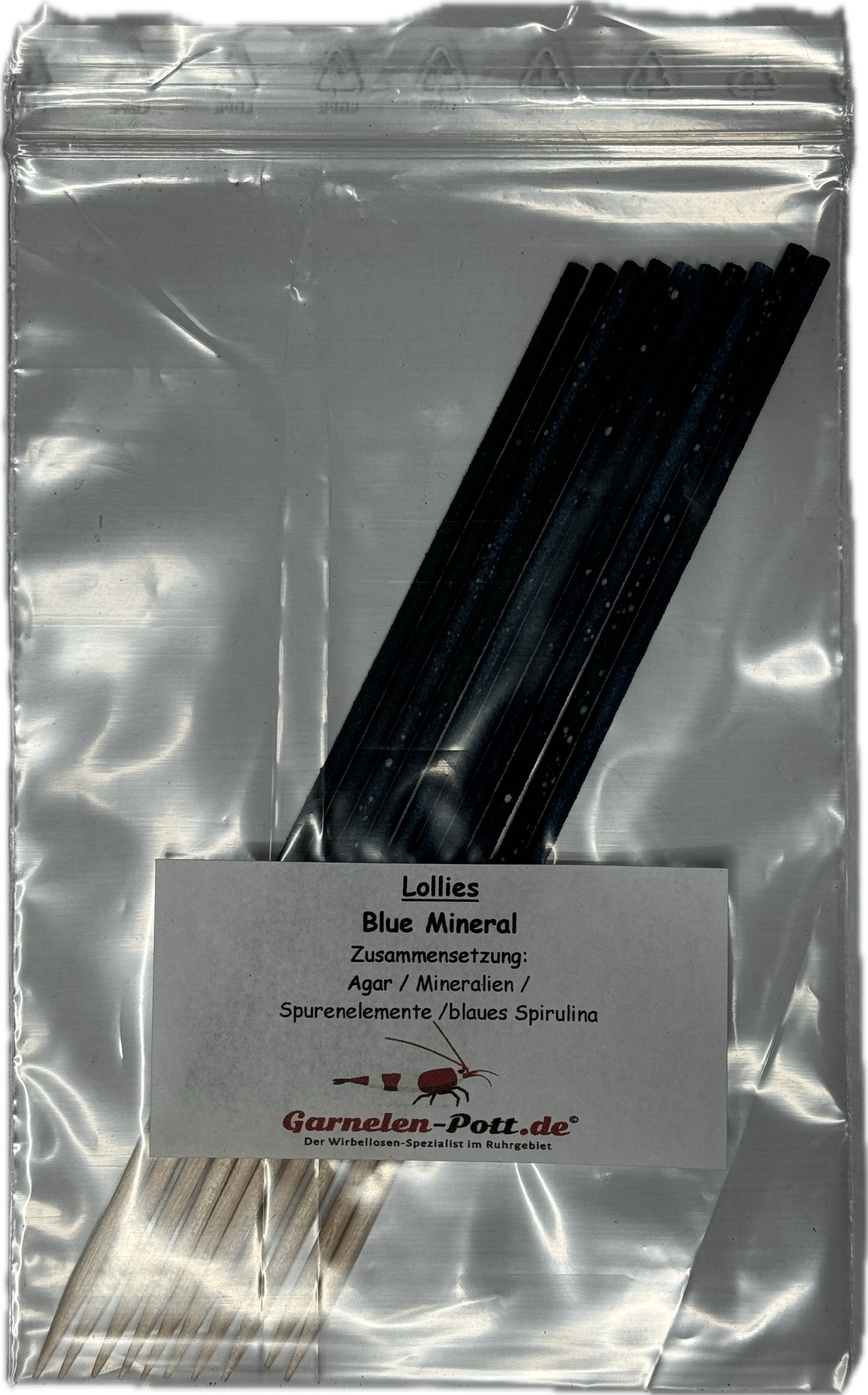 Blue Mineral Shrimp-Lollies - 10er Pack