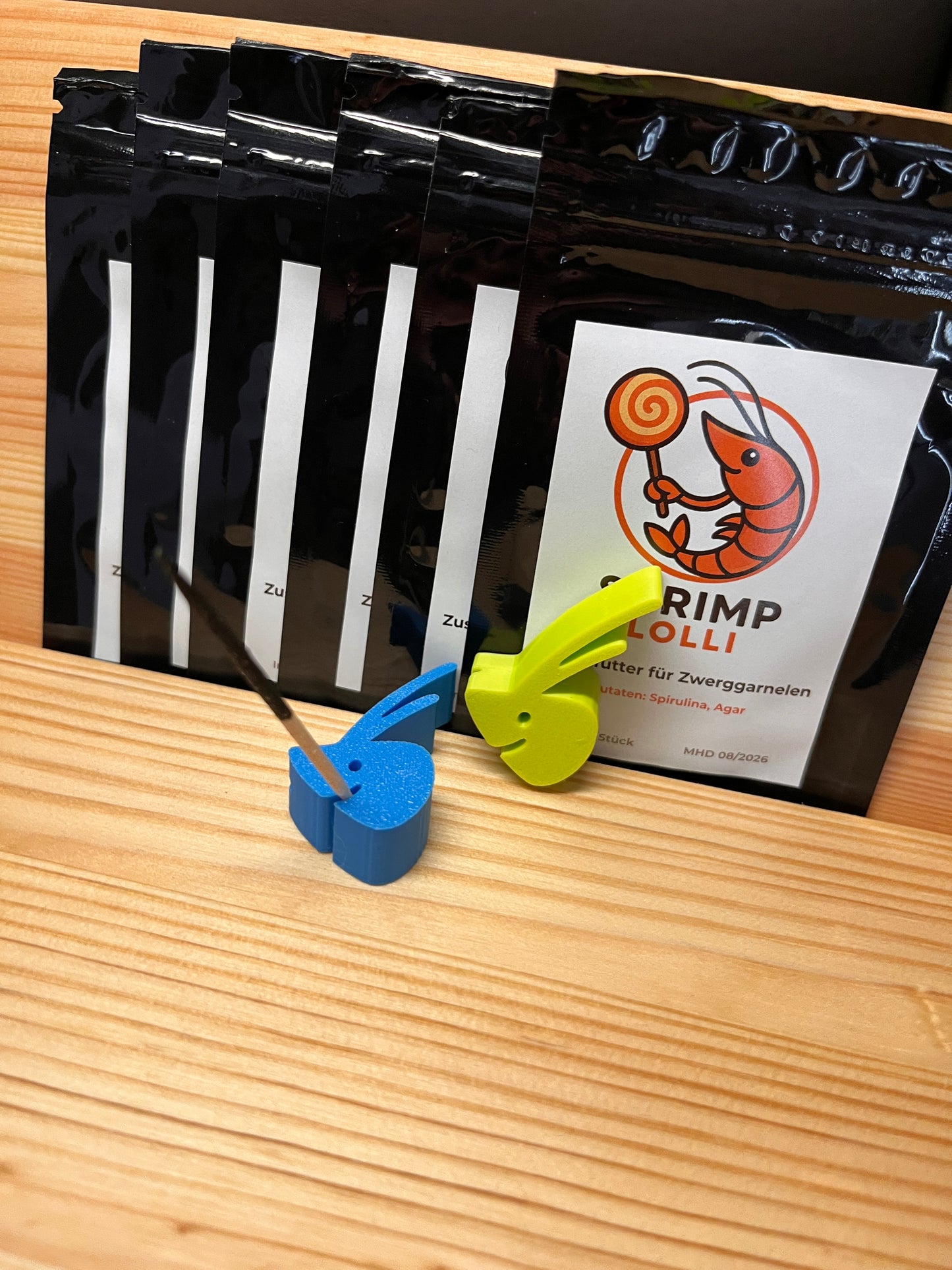 Shrimp Lolli 6er Set mit 2 SHRIMPYS Lolli Haltern