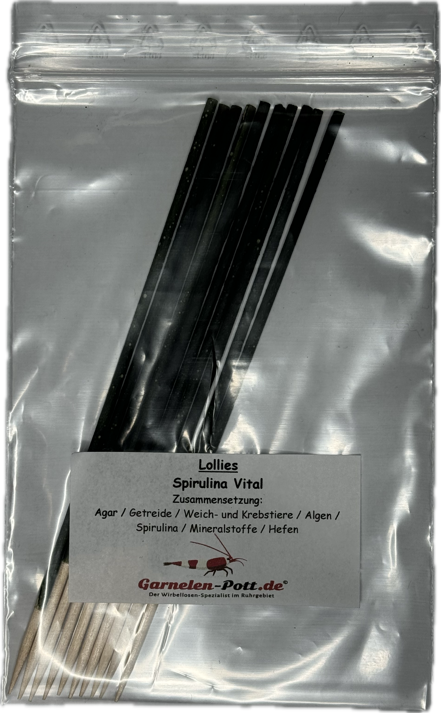 Spirulina Shrimp Lollies von SHRIMPYS® – erprobt in 75 Aquarien direkt aus dem Ruhrpott Essen