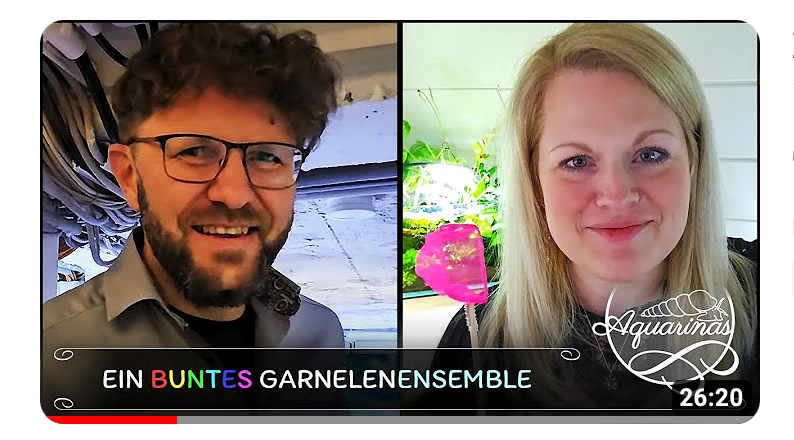Aquarinas YouTube Bericht über Garnelen-Pott.de