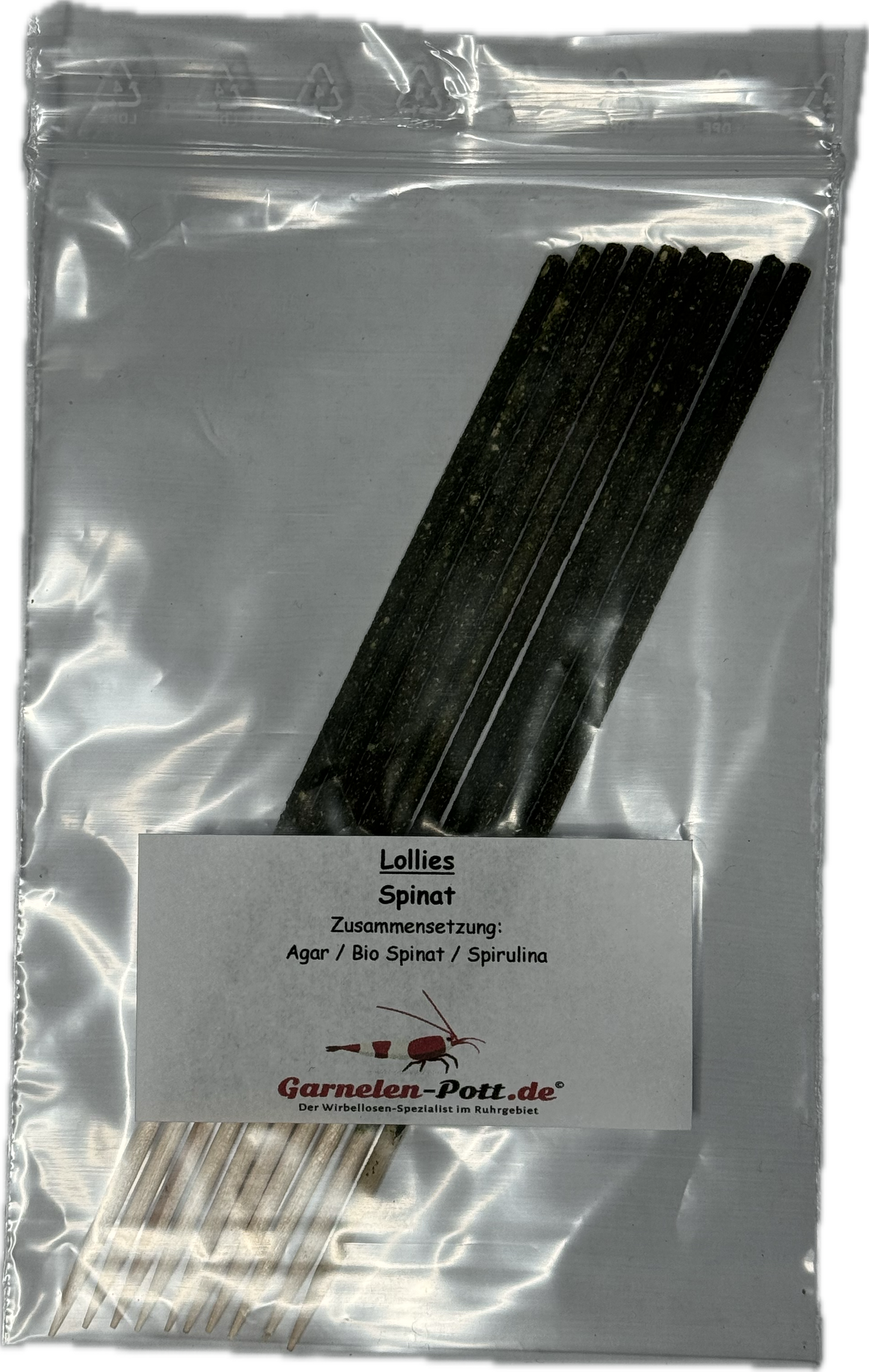 Spinat Shrimp-Lollies - 10er Pack