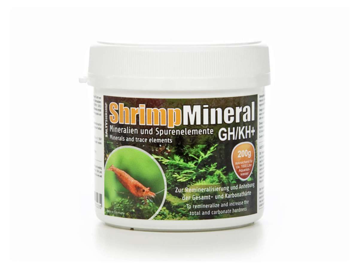 SaltyShrimp Shrimp Mineral GH/KH+ 200 g Dose – Garnelen-Pott.de Essen