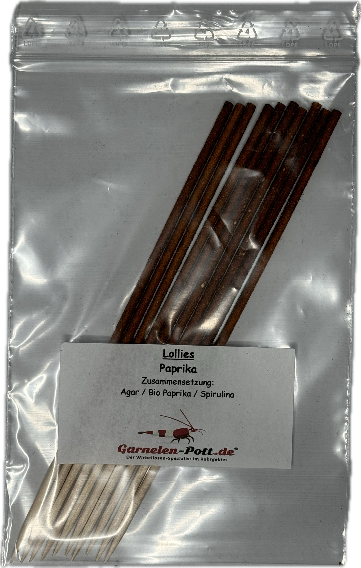 Paprika Shrimp Lollies von SHRIMPYS® – erprobt in 75 Aquarien direkt aus dem Ruhrpott Essen