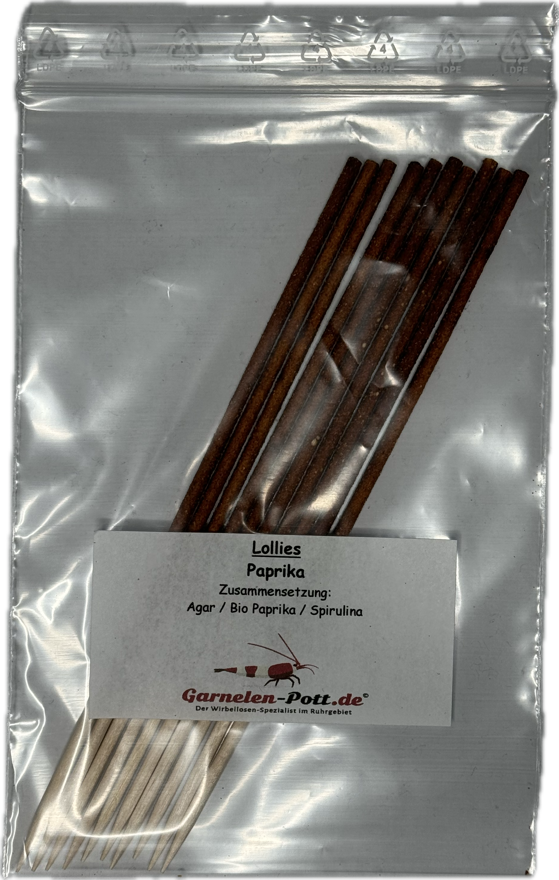 Paprika Shrimp Lollies von SHRIMPYS® – erprobt in 75 Aquarien direkt aus dem Ruhrpott Essen