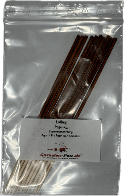 Paprika Shrimp Lollies von SHRIMPYS® – erprobt in 75 Aquarien direkt aus dem Ruhrpott Essen