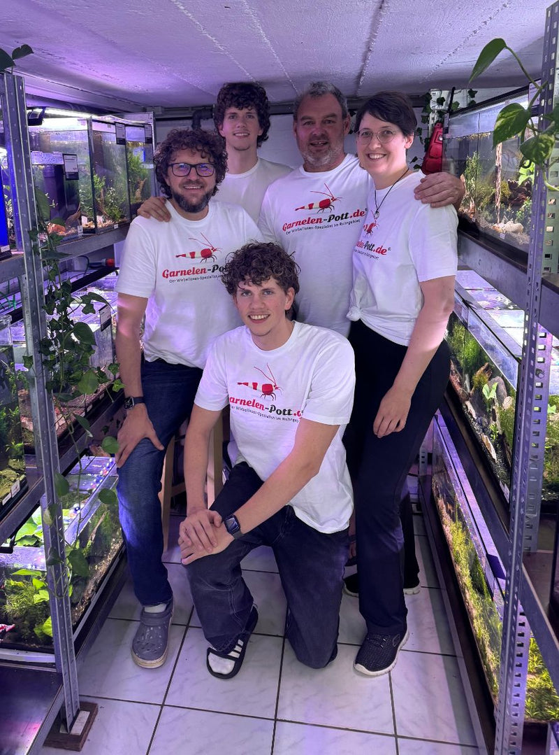 Das Team von Garnelen-Pott.de beim Tag der offenen Tür in der Zuchtanlage in Essen